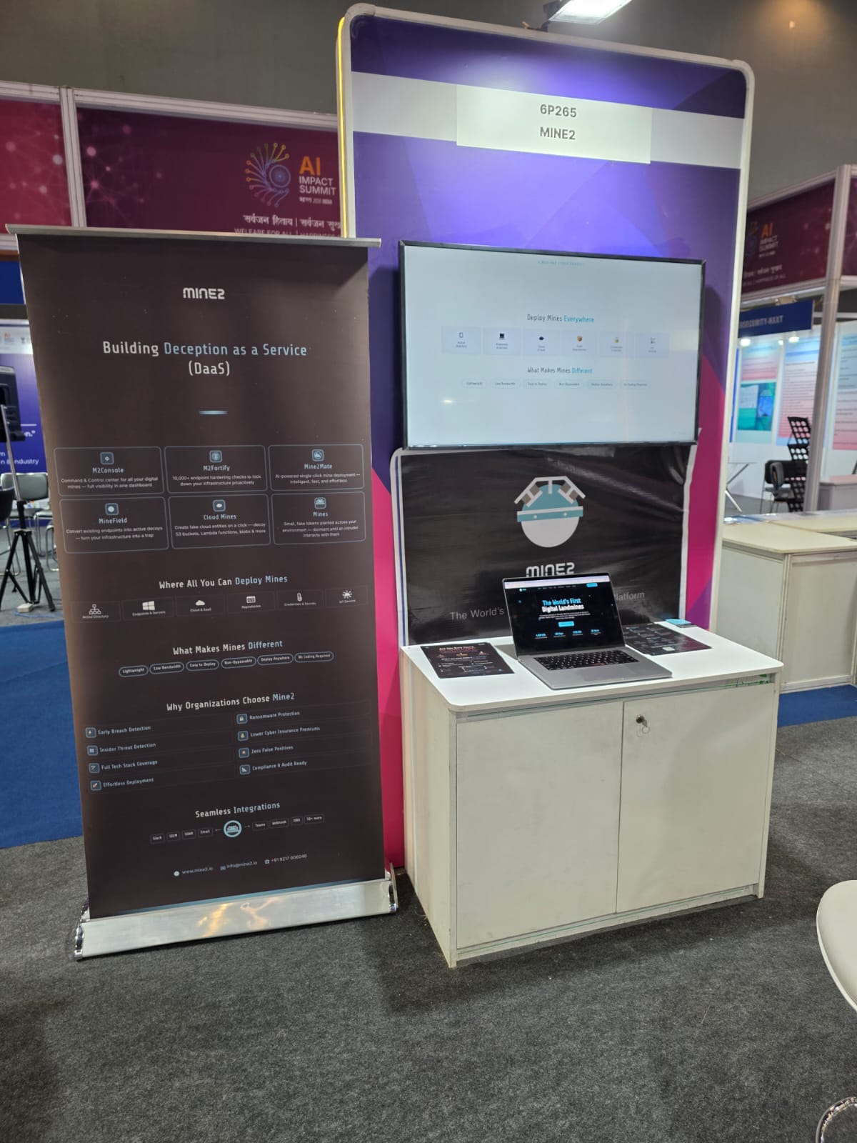 Mine2 stall at AI Expo