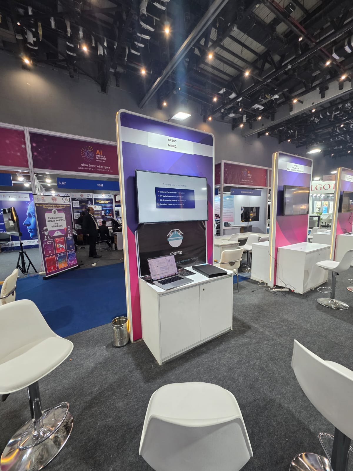 Mine2 booth at AI Expo