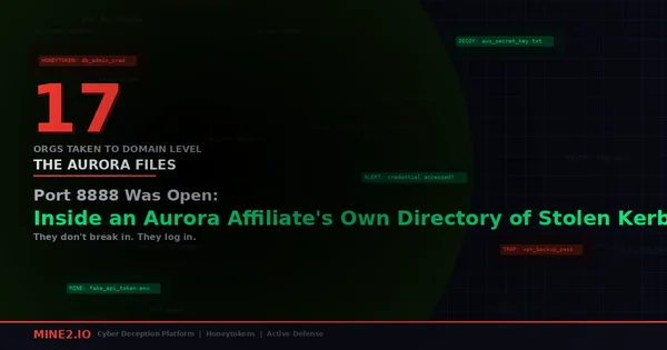 Port 8888 Was Open: Inside an Aurora Affiliate's Own Directory of Stolen Kerberos Tickets