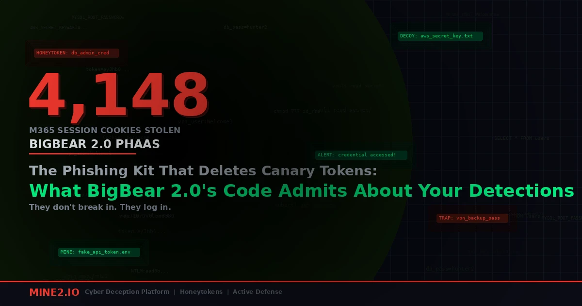 The Phishing Kit That Deletes Canary Tokens: What BigBear 2.0's Code Admits About Your Detections