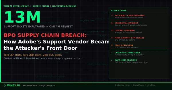13 Million Tickets, One Request: How the Adobe BPO Breach Exposes the Third-Party Credential Blind Spot