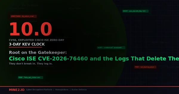Root on the Gatekeeper: Cisco ISE CVE-2026-76460 and the Logs That Delete Themselves