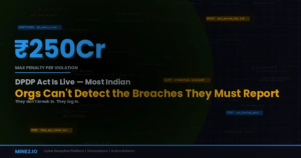 DPDP Act 2025 Is Live — And Most Indian Organizations Can't Detect the Breaches It Requires Them to Report