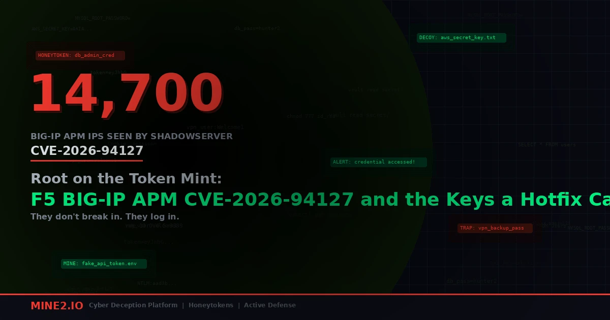 Root on the Token Mint: F5 BIG-IP APM CVE-2026-94127 and the Keys a Hotfix Can't Recall