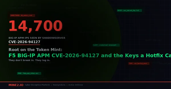 Root on the Token Mint: F5 BIG-IP APM CVE-2026-94127 and the Keys a Hotfix Can't Recall