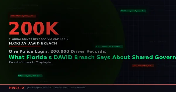 One Police Login, 200,000 Driver Records: What Florida's DAVID Breach Says About Shared Government Portals