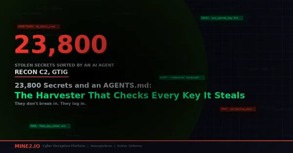 23,800 Secrets and an AGENTS.md: The Harvester That Checks Every Key It Steals