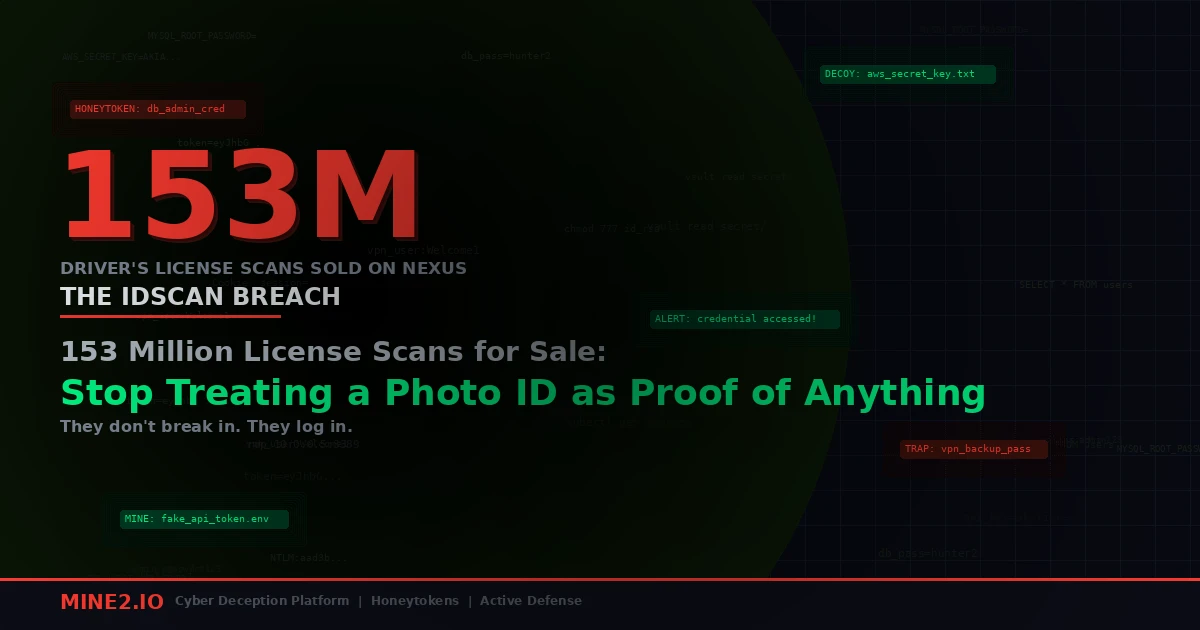 153 Million License Scans for Sale: Stop Treating a Photo ID as Proof of Anything