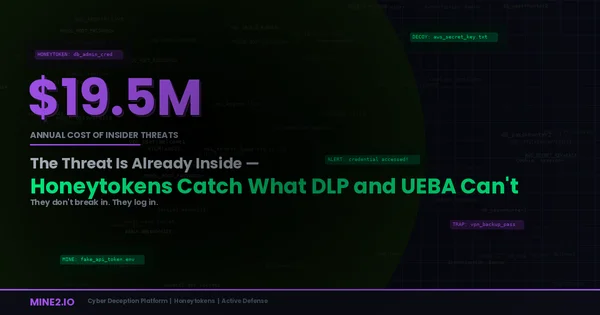 The Threat Is Already Inside: Why Honeytokens Catch Insiders That DLP, UEBA, and SIEM Can't