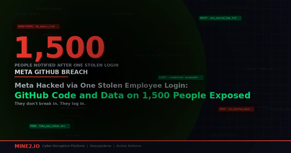 Meta Hacked via One Stolen Employee Login: GitHub Code and Data on 1,500 People Exposed