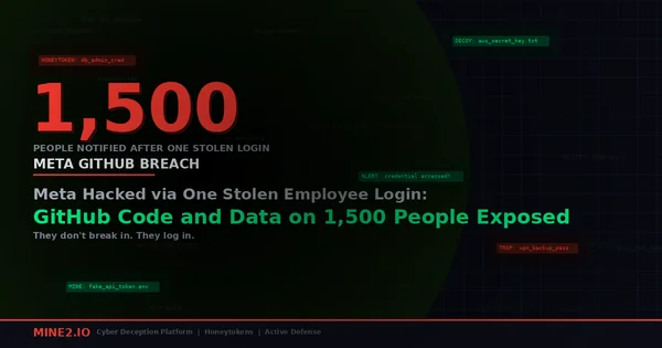 Meta Hacked via One Stolen Employee Login: GitHub Code and Data on 1,500 People Exposed
