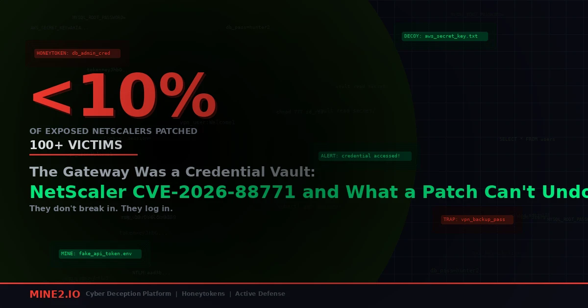 The Gateway Was a Credential Vault: NetScaler CVE-2026-88771 and What a Patch Can't Undo