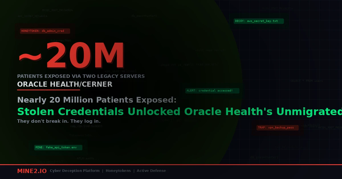 Nearly 20 Million Patients Exposed: Stolen Credentials Unlocked Oracle Health's Unmigrated Cerner Servers
