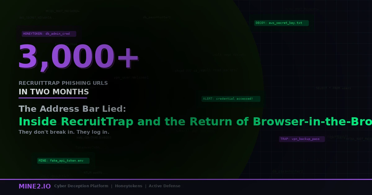The Address Bar Lied: Inside RecruitTrap and the Return of Browser-in-the-Browser Phishing