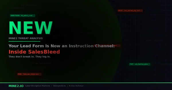 Your Lead Form Is Now an Instruction Channel: Inside SalesBleed