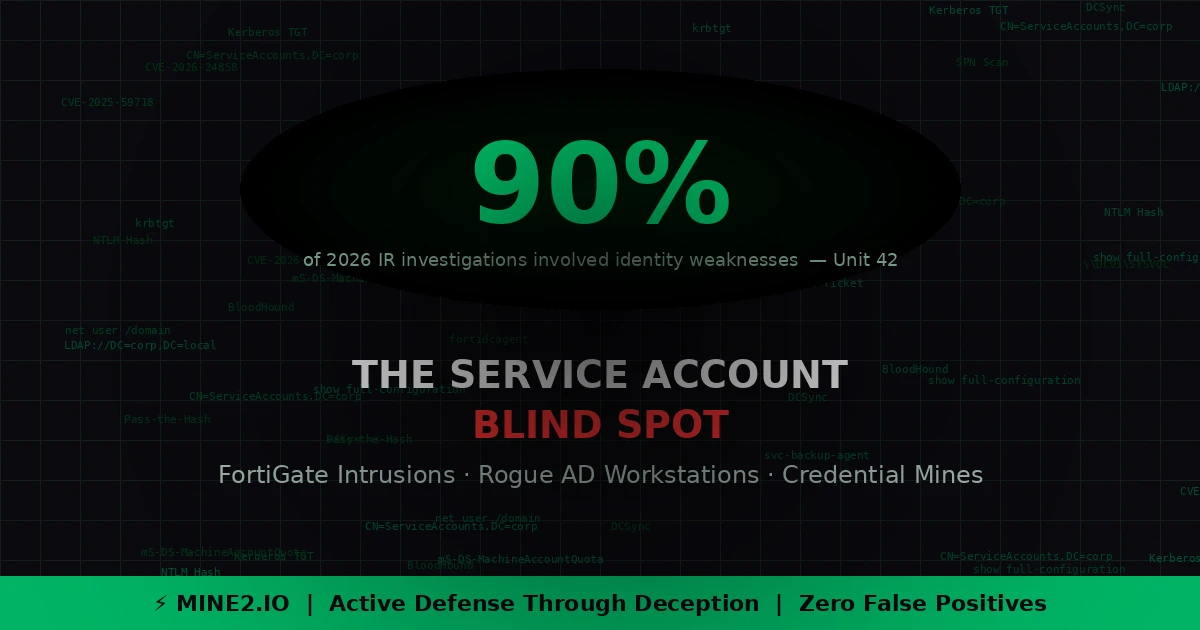 The Service Account Blind Spot: How FortiGate Intrusions Expose the Lateral Movement Crisis