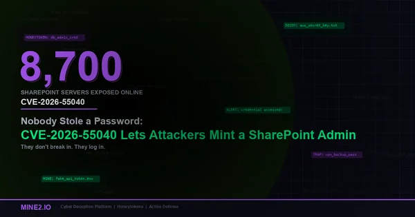 Nobody Stole a Password: CVE-2026-55040 Lets Attackers Mint a SharePoint Admin