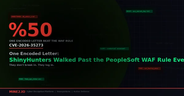 One Encoded Letter: ShinyHunters Walked Past the PeopleSoft WAF Rule Everyone Wrote in June