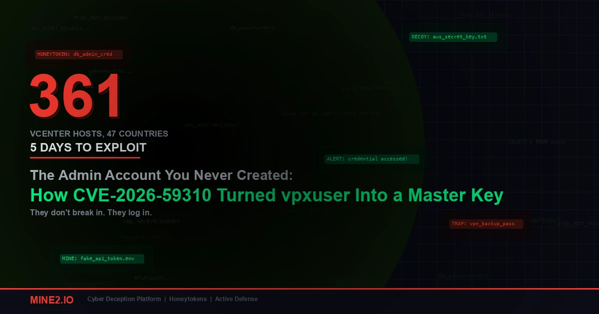 The Admin Account You Never Created: How CVE-2026-59310 Turned vpxuser Into a Master Key